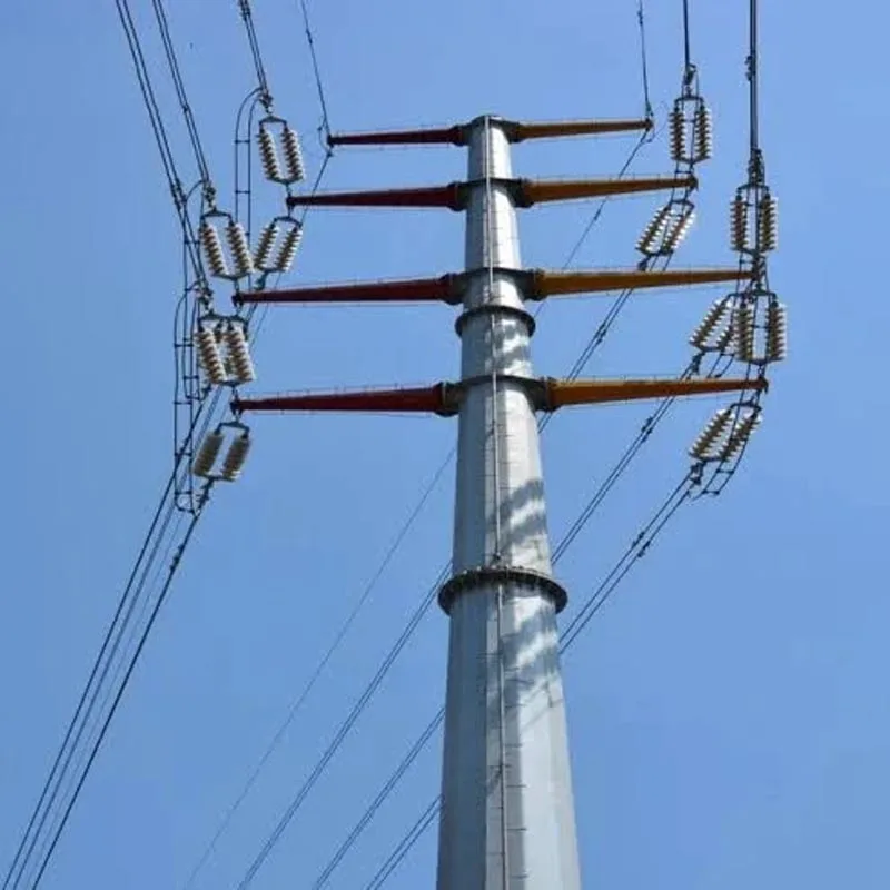Ocelový trubkový rozvodný sloup 33kV