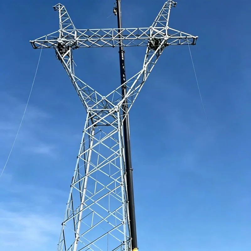 Věž pro přenos energie z pozinkované úhlové oceli